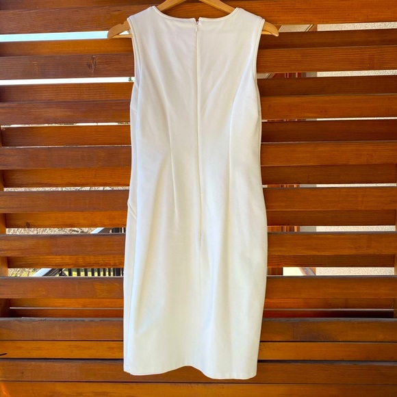 OBAKKI - NWOT - Size 4 - Off White Sleeveless Dress - Picture 2 of 4